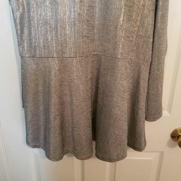 NWT 2 pc Susan Graver Foil Print Cardigan Tank Set - Picture 8 of 16